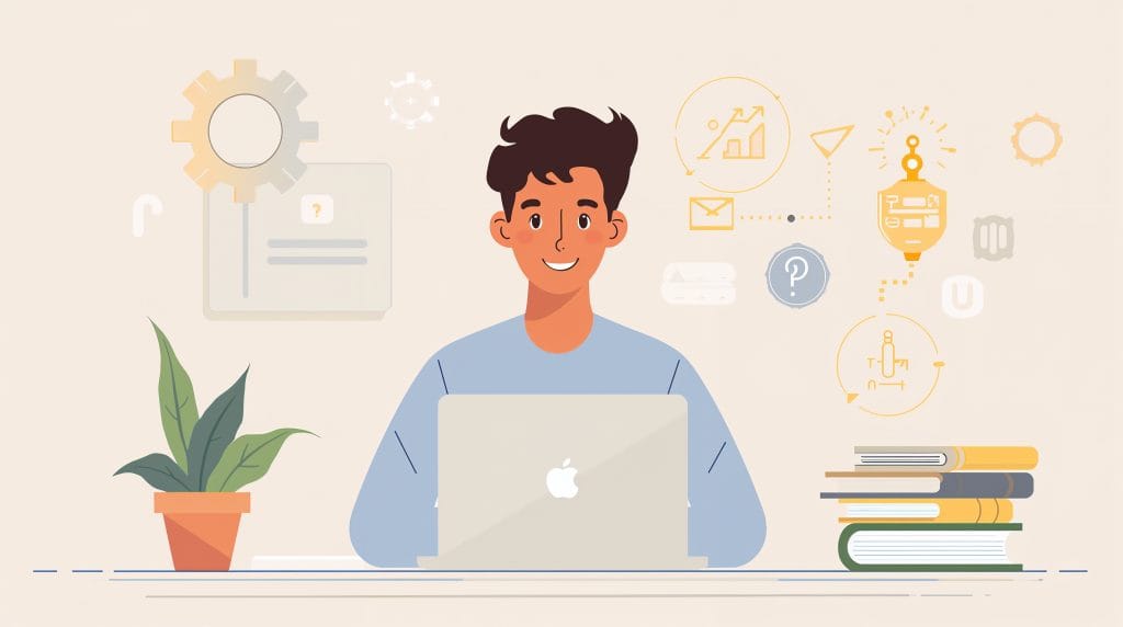 AI as a beginner-friendly support tool for online work