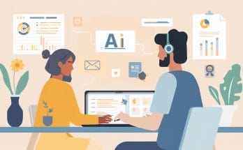 Beginner using AI tools with a simple interface for online work