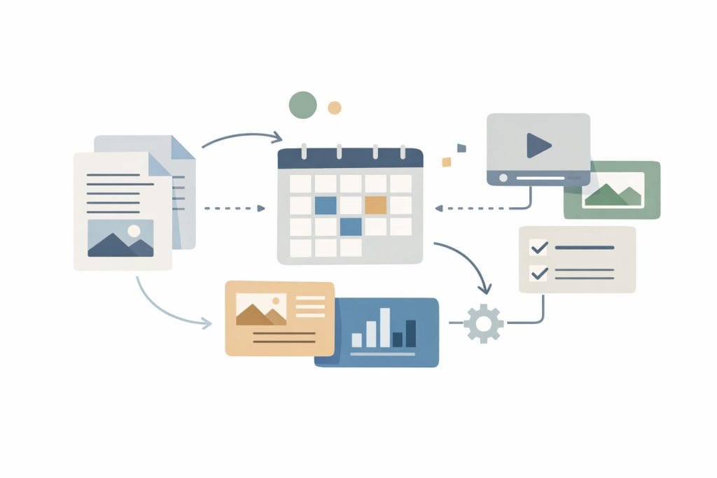 Example of a beginner using AI tools to maintain consistent content creation