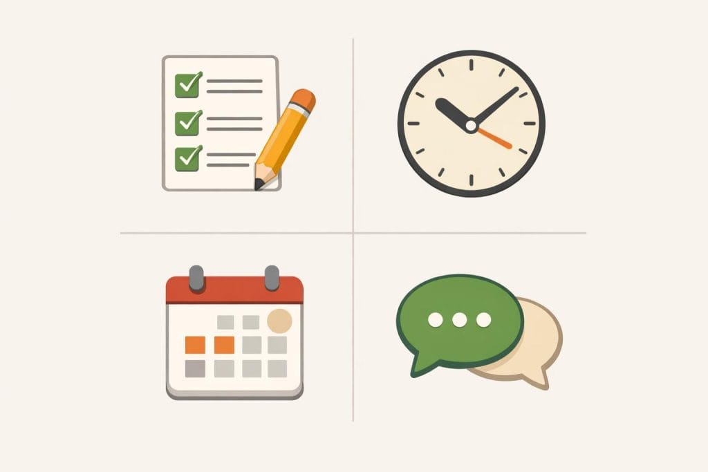 main categories of productivity tools beginners use for online work organization