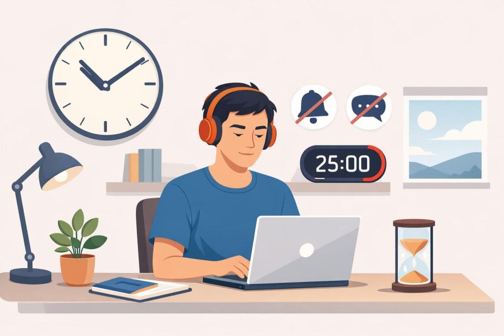 time and focus tools helping beginners work online without distractions